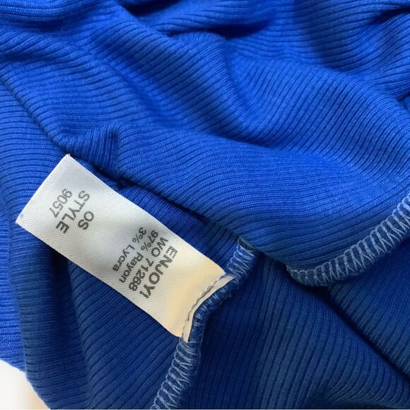 Michael Stars Brooklyn Blue Shirt Sleeve Shirt OS - Picture 8 of 8